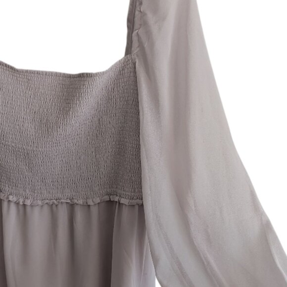 Aritzia Wilfred Tempest Tiered Chiffon Mini Dress - Picture 6 of 7
